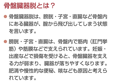 骨盤臓器脱とは