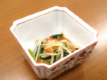 もやしのゴマ酢和え