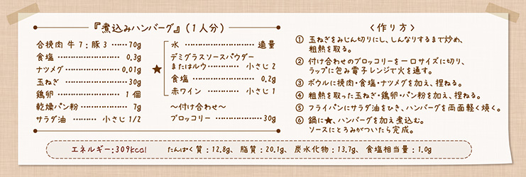 煮込みハンバーグ